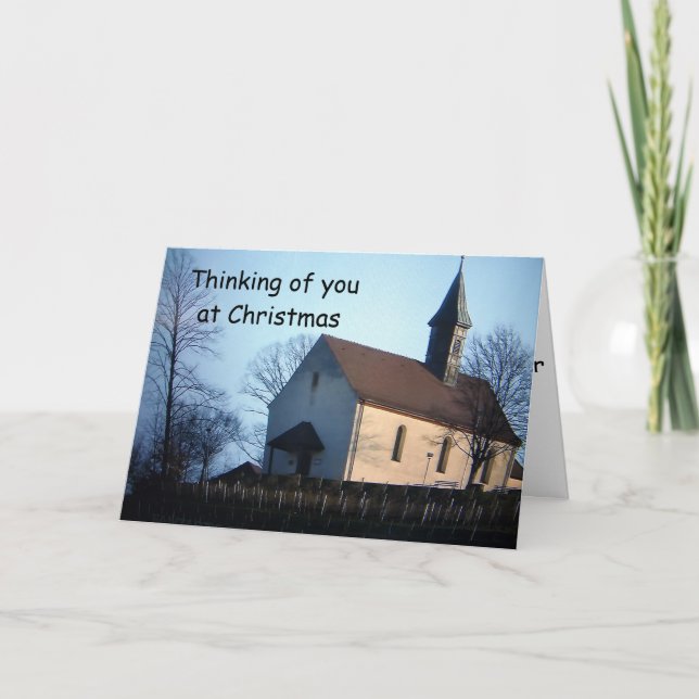THINKING OF YOU AT CHRISTMAS HOLIDAY CARD (Front)