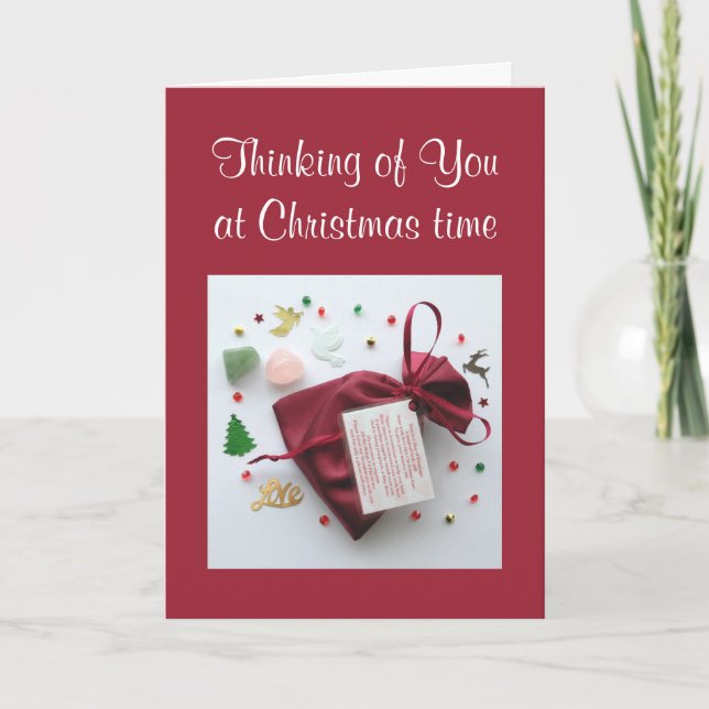 Thinking of You at Christmas Time Sympathy Card (Front)