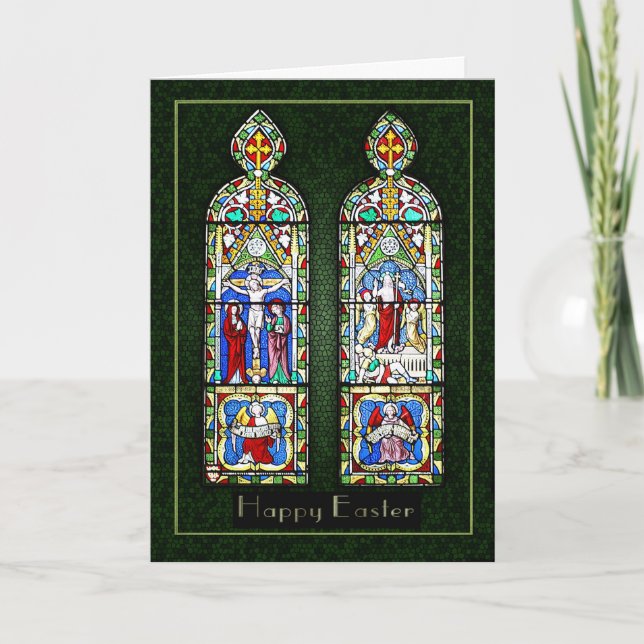 Thinking of you at Easter - The Resurrection In St Holiday Card (Front)