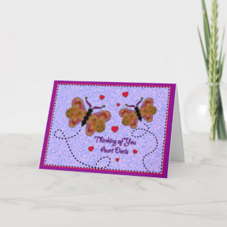 Thinking of You Aunt Doris Card