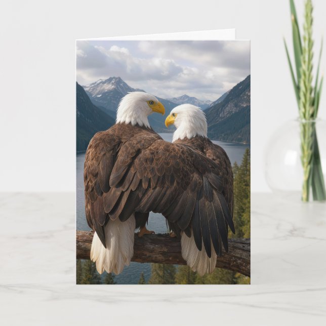 Thinking of You Bald Eagles Card (Front)