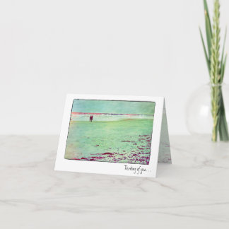 Thinking of you Beach Couple Card