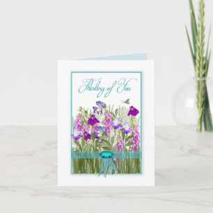 Thinking of You,  Beautiful Flowers from Gardens Card