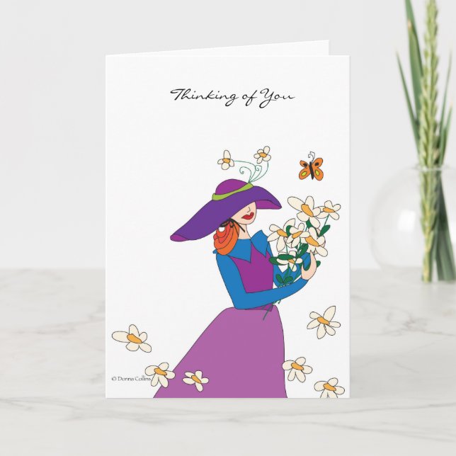 Thinking of you blank note card (Front)