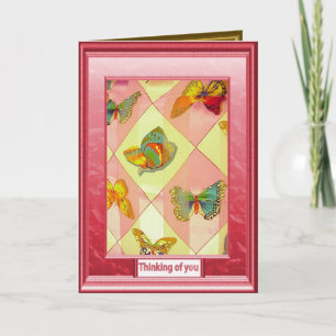 Thinking of you, Butterfly pageant Card