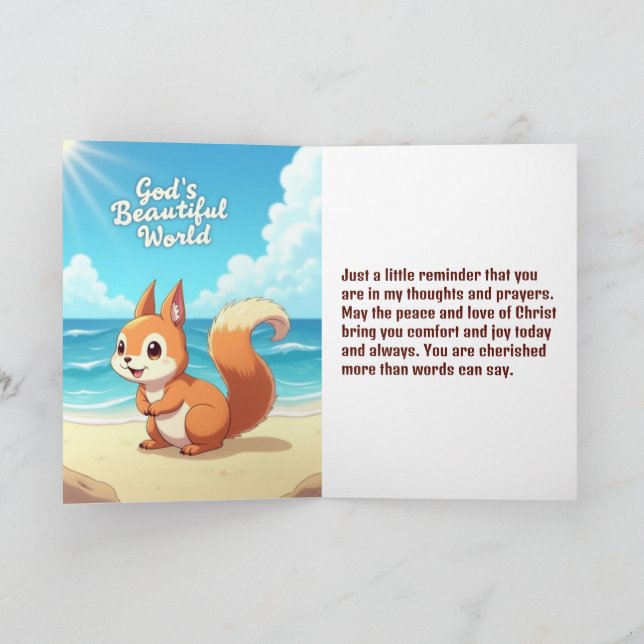 Thinking of you card (Inside)