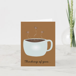Thinking of you Card - cafe au amour