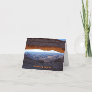 Thinking of You card - Canyonlands