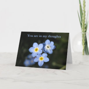 Thinking of You Card - Forget me Nots