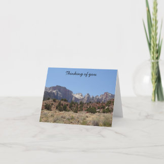 Thinking of You card - Zion