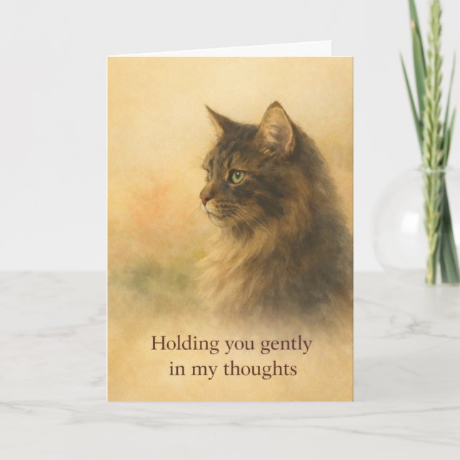Thinking of You Cat Card | Gentle Support (Front)