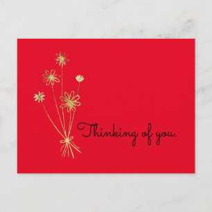 Thinking of you Christmas postcard