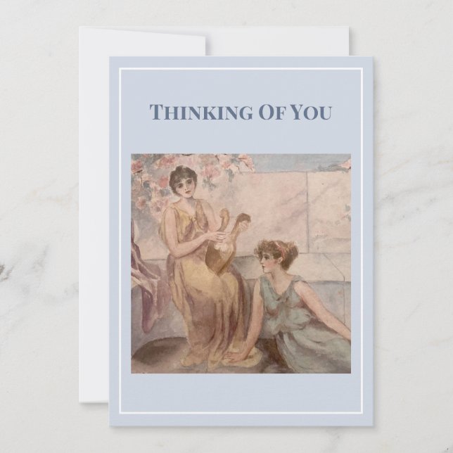 Thinking of You | Classical Art Support & Comfort Card (Front)