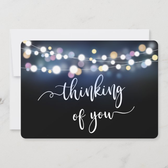 thinking of you condolences bereaved loss loved holiday card (Front)