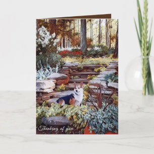 Thinking of you Corgi Card