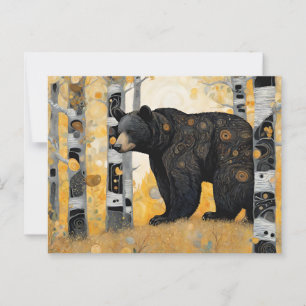 Thinking of You Cute Bear Hug Postcard