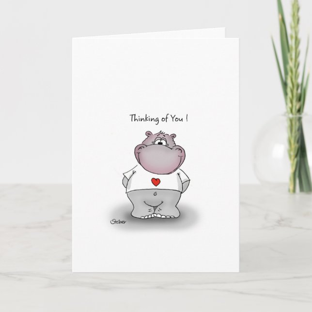 Thinking of You! Cute gift for your loved one. Card (Front)