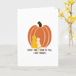 Thinking of You Dog Card Golden Retriever