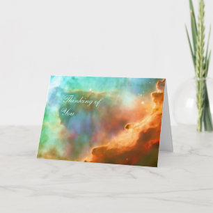 Thinking of You, enlarged area of The Omega Nebula Card