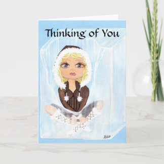 Thinking of You Eskimo in Ice Quantum Cutie Card