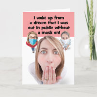 Thinking of You Face Mask Stress Dream Humour