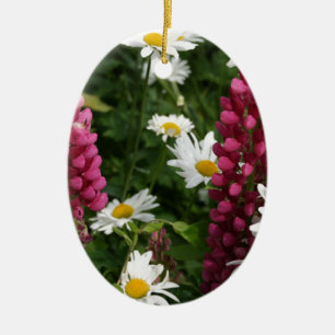 Thinking Of You Floral Blossoms Ceramic Tree Decoration
