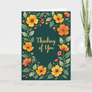Thinking Of You Floral Card