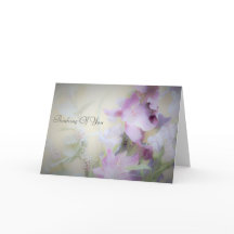 Thinking Of You Floral Greeting Card