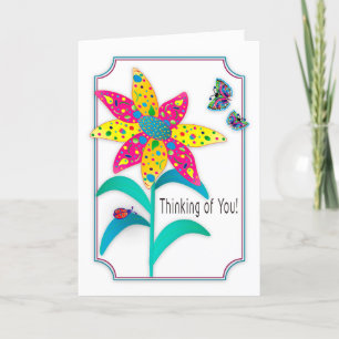 Thinking of You, Flower Kaleidoscope Collection Card