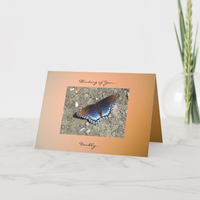 Thinking of You... Fondly... Card (Front)