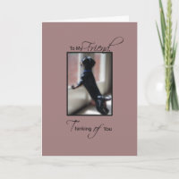 Thinking of You for Friend with Little Dog, Get We