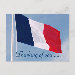THINKING OF YOU FRANCE POSTCARD