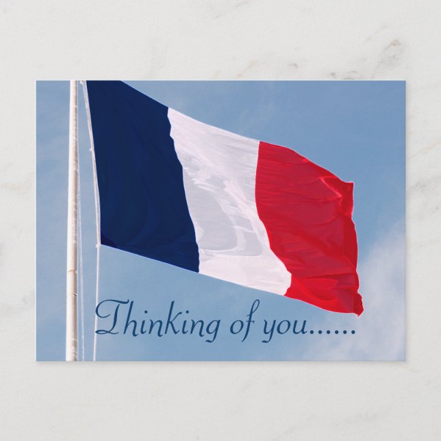 THINKING OF YOU FRANCE POSTCARD (Front)