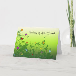 Thinking of You, Friend Card