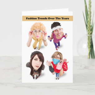 Thinking of You Funny Fashion Trends Coronavirus Holiday Card
