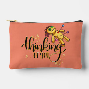 Thinking of You Funny Halloween Voodoo Doll Accessory Pouch