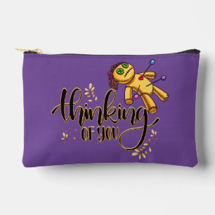 Thinking of You Funny Halloween Voodoo Doll Accessory Pouch