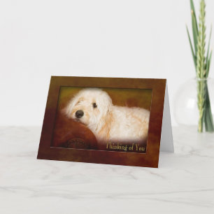THINKING OF YOU  - GOLDEN DOODLE (PET) ON SOFA CARD