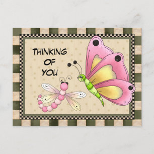 Thinking Of You Greeting postcard
