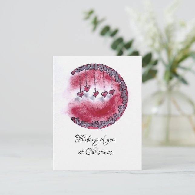 Thinking of you hand made holiday card (Standing Front)