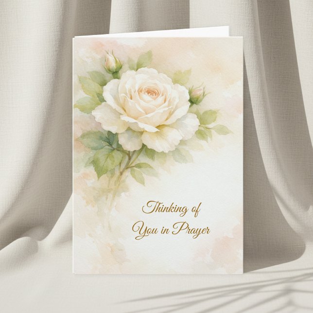 Thinking of You in Prayer Christian Sympathy Card (Creator Uploaded)