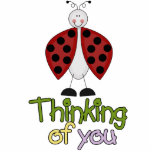 Thinking Of You Ladybug sculpture Standing Photo Sculpture<br><div class="desc">fun Message sculpture ladybug</div>