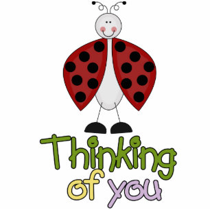 Thinking Of You Ladybug sculpture Standing Photo Sculpture