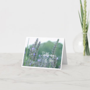 Thinking of You Lavender Greeting Card