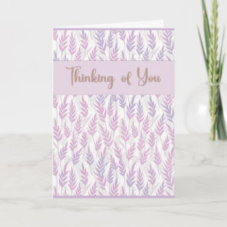 Thinking of You Lavender Greeting Card