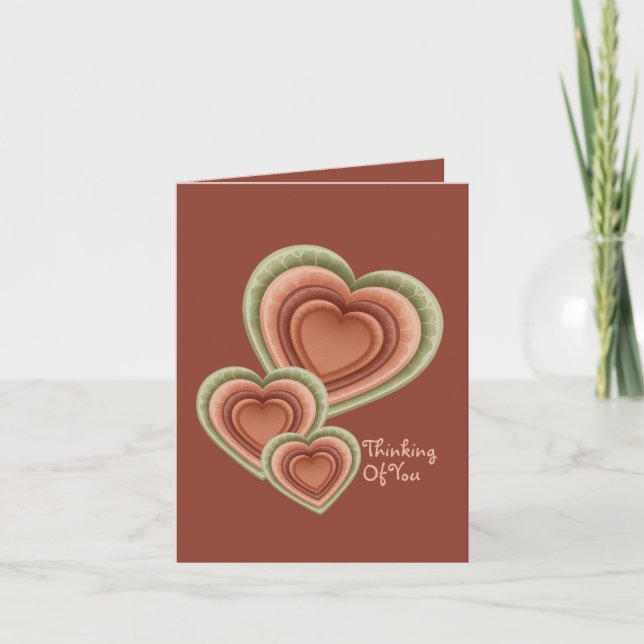 Thinking of You Lettuce Heart Envelope Card (Front)