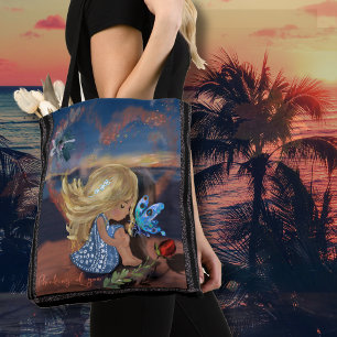 Thinking of you Little Girl Tote Bag