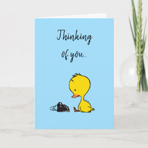 thinking of you (lonely duck) card
