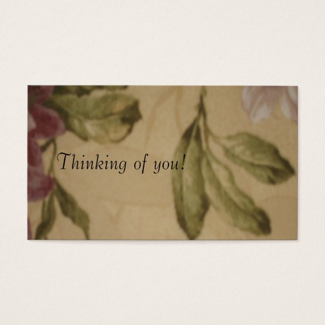 Thinking of you! Message Card (Front)