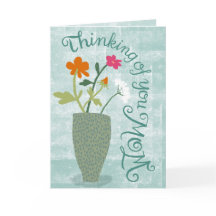 Thinking of You Mum – Bright Floral Abstract